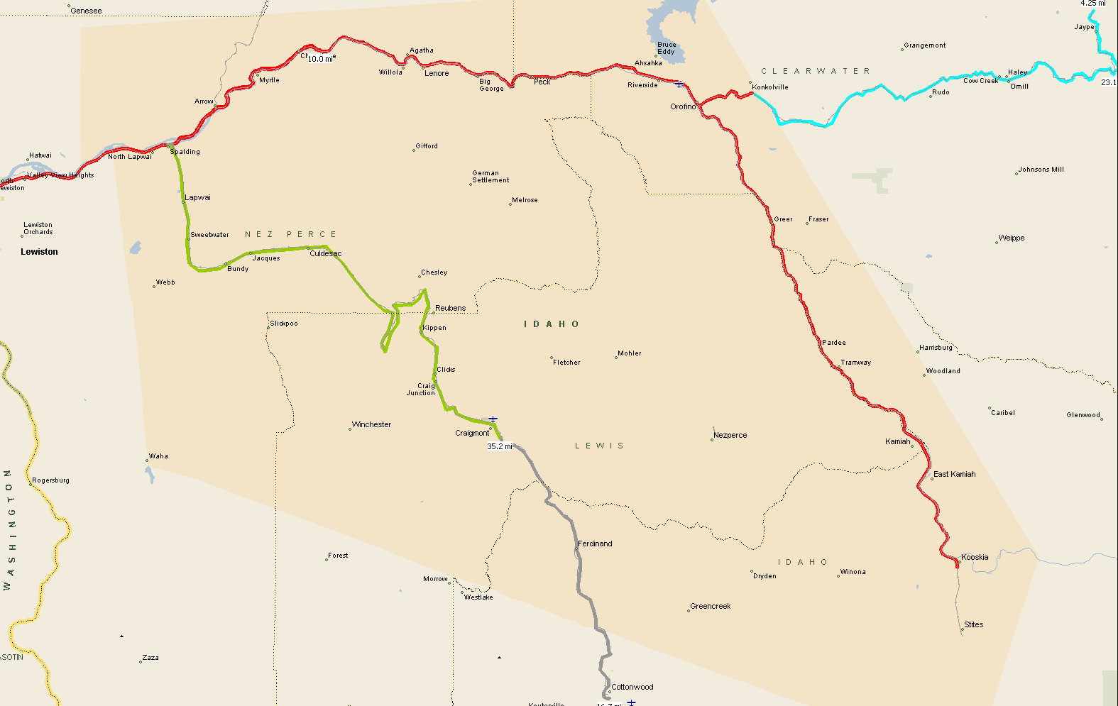 Bountiful Grain & Craig Mountain (BGCM) Midwest Pacific Rail Net